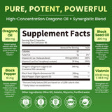 Lukaree Oregano Oil & Black Seed Oil supplement side view