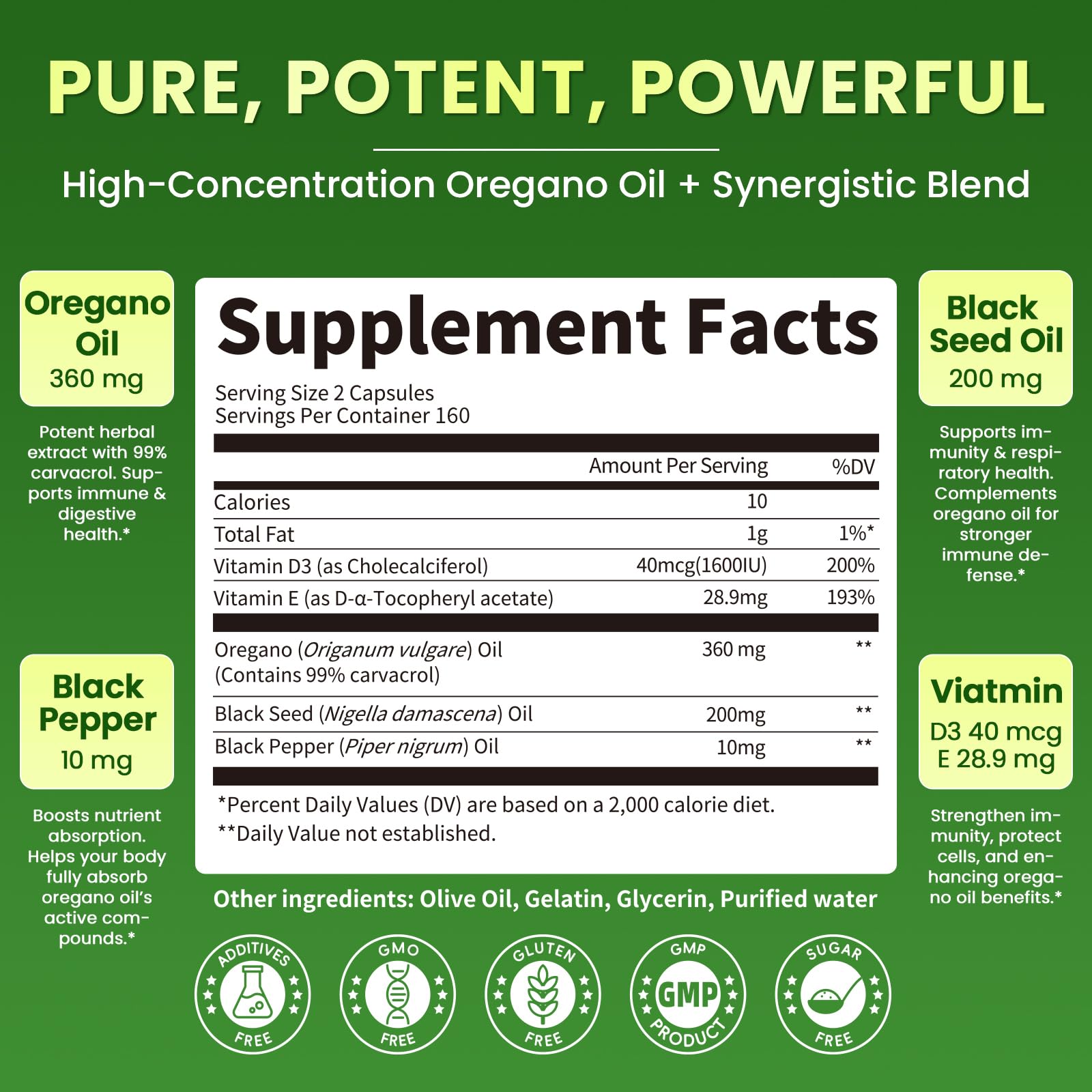 Lukaree Oregano Oil Capsules close-up of softgel