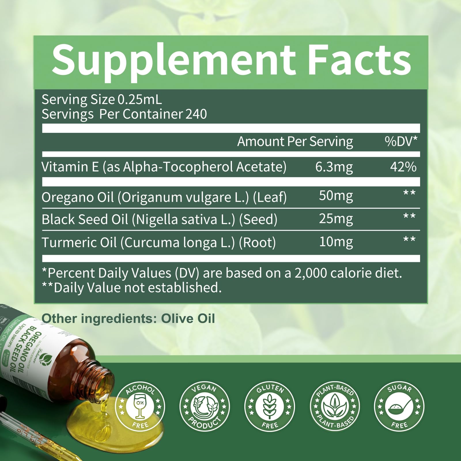 Lukaree Oregano Oil Supplement in a glass of water