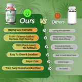 Lukaree Saw Palmetto Gummies nutritional information label