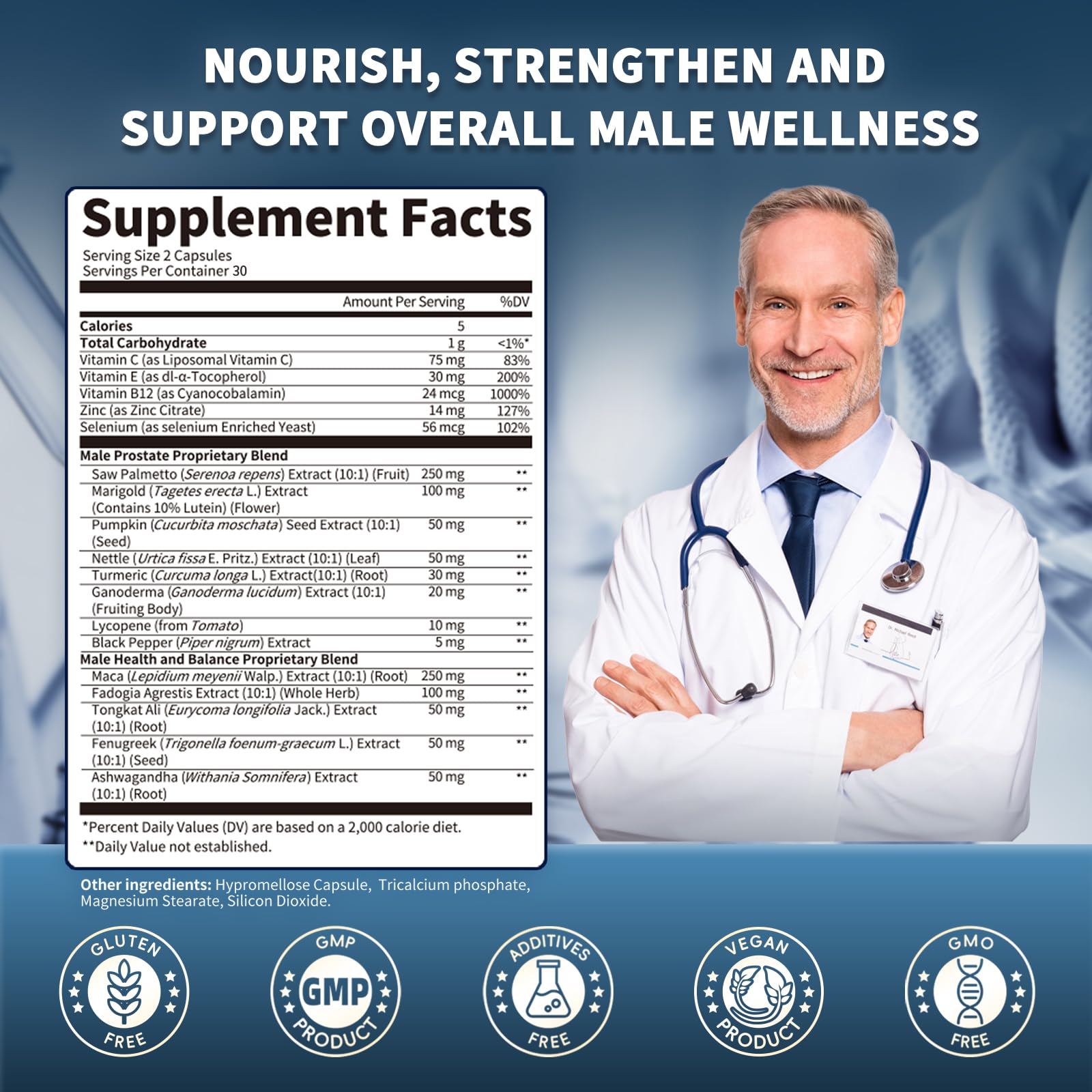Lukaree Saw Palmetto supplement packaging details