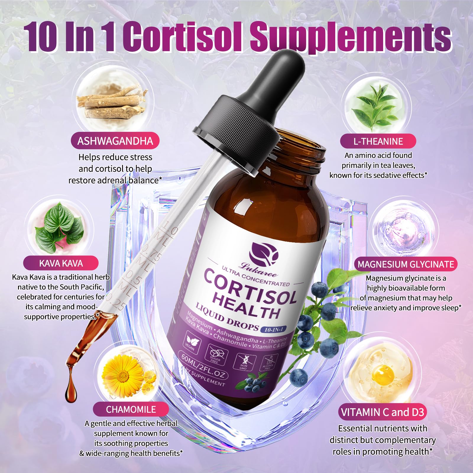 Lukaree Sleep Supplement liquid drops with dropper