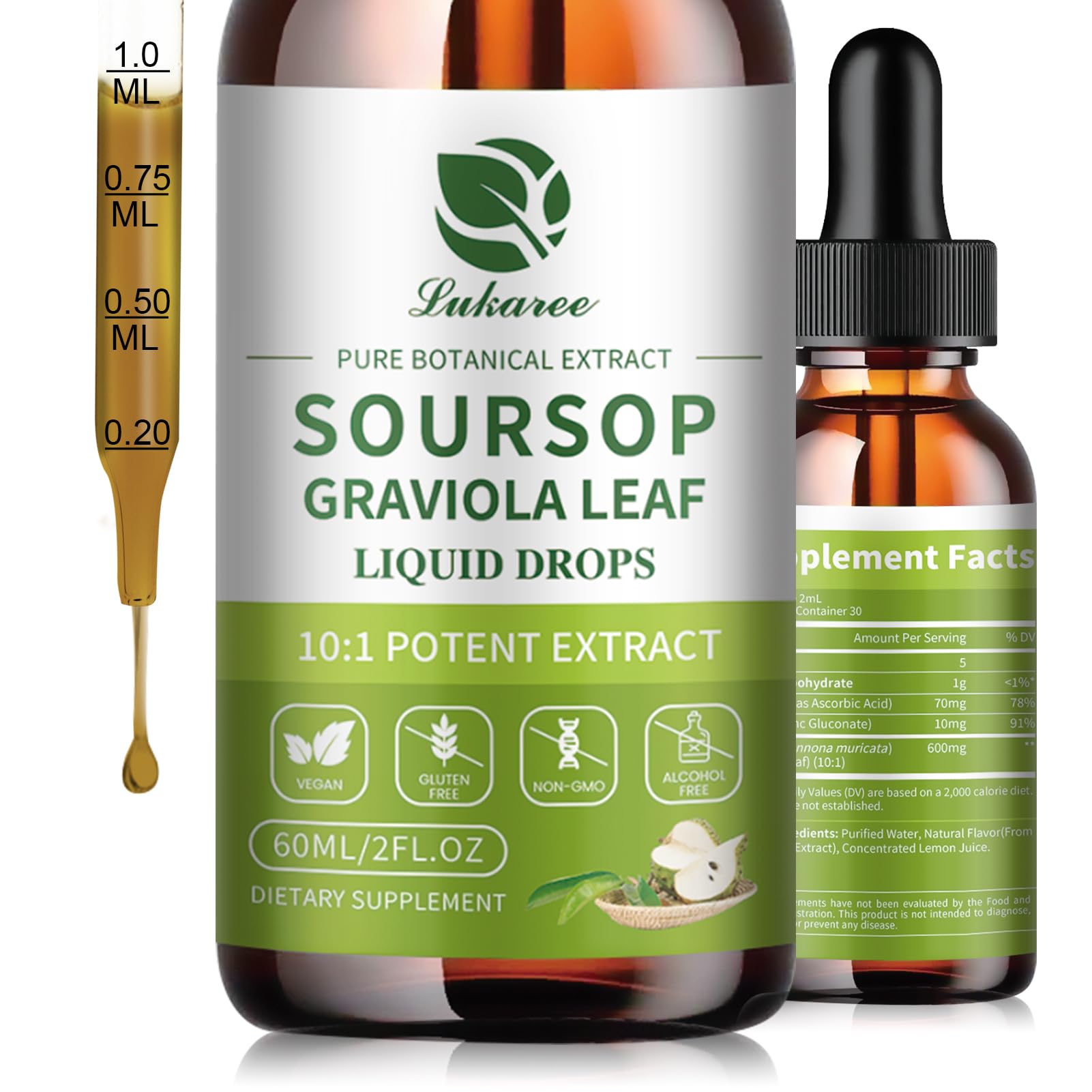 Lukaree Soursop Leaf Extract 141g front view