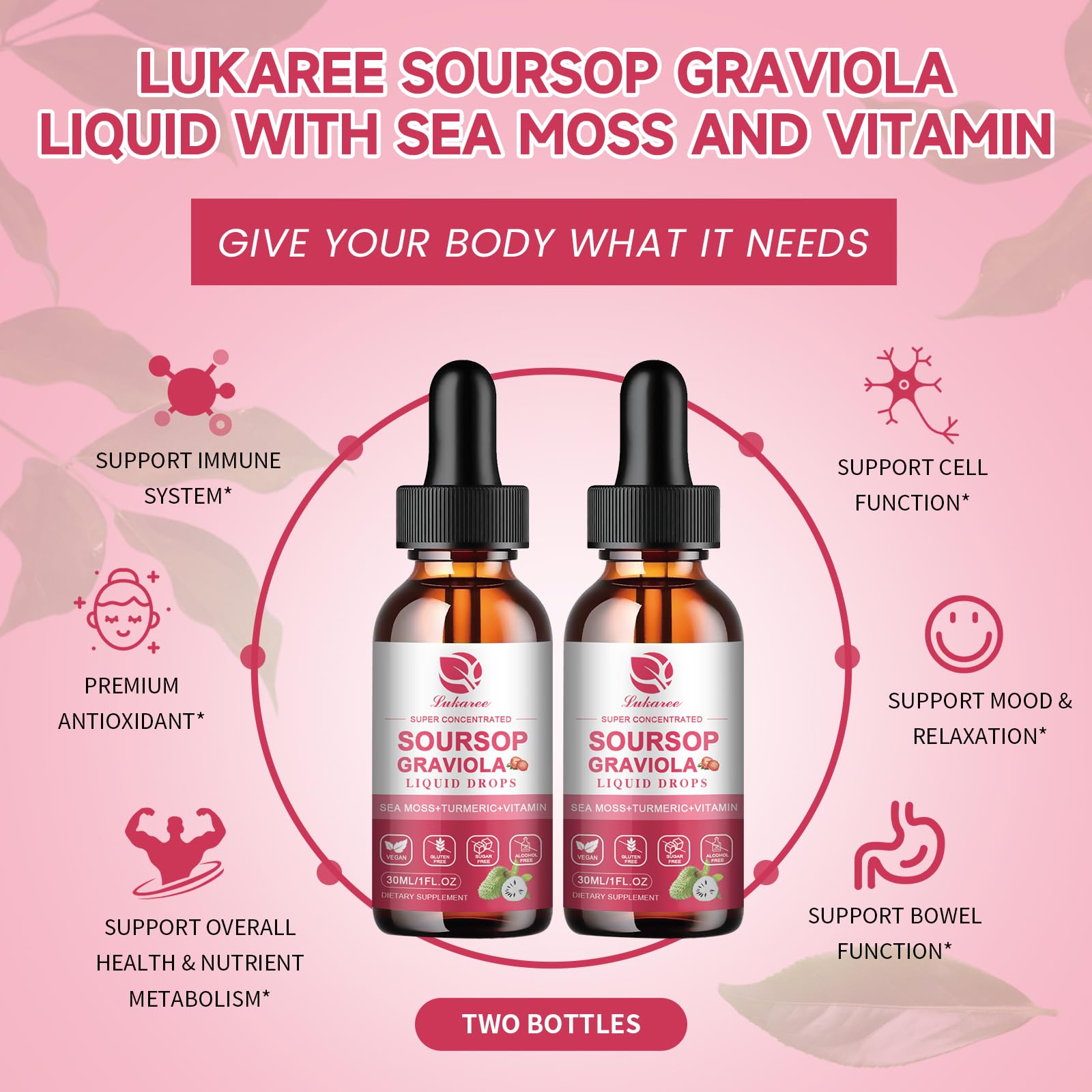 Lukaree Soursop Liquid Drops ingredients list