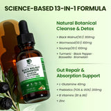 Lukaree Wormwood Black Walnut Clove Tincture back label