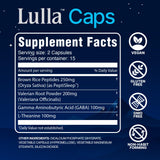 LullaBites Lulla Caps alongside a glass of water