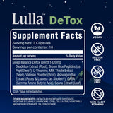 LullaBites Lulla Tox Capsules in travel bag