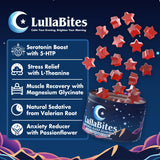 LullaBites Sleep Gummies close-up of the ingredients list