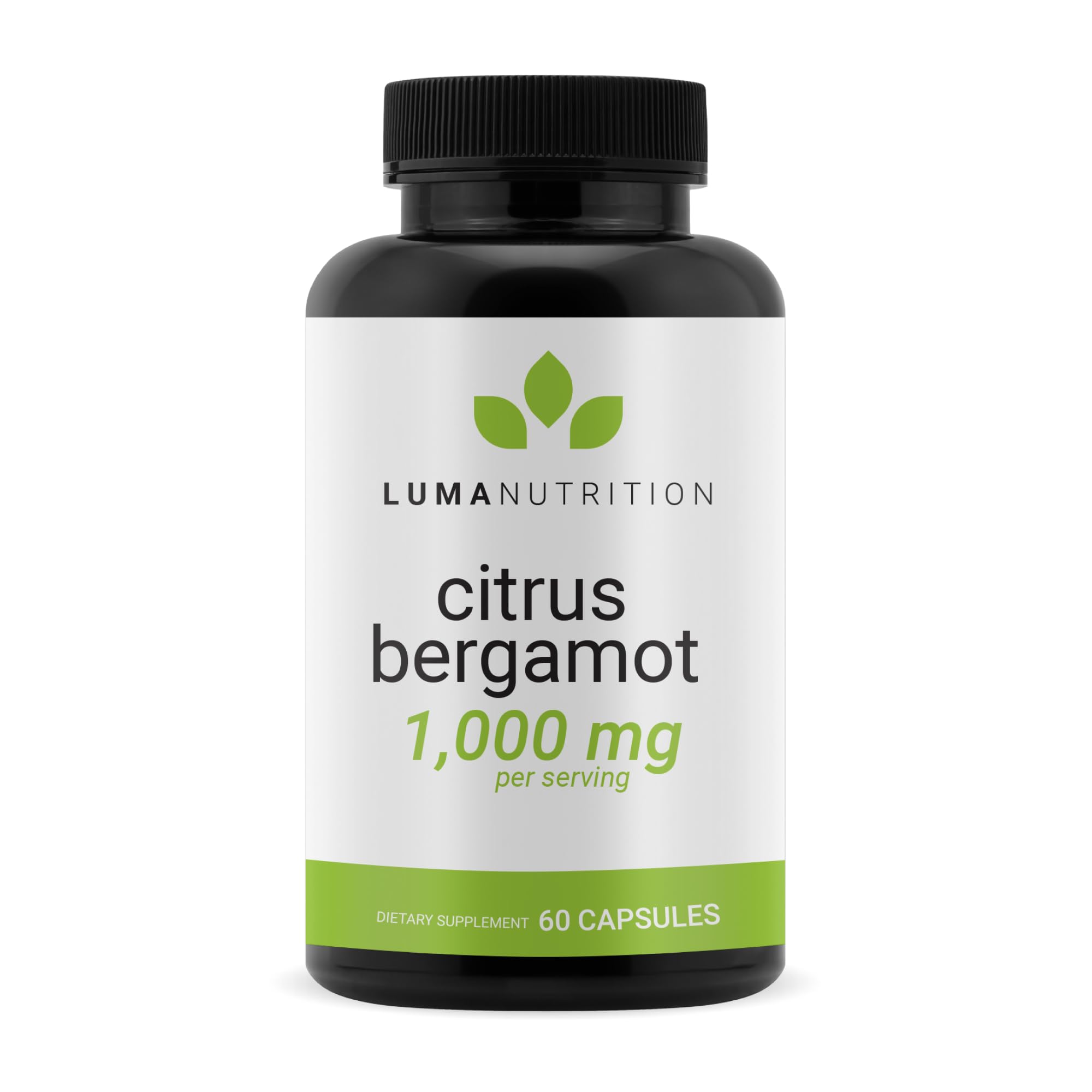 Luma Nutrition Citrus Bergamot Supplement 1000mg front view
