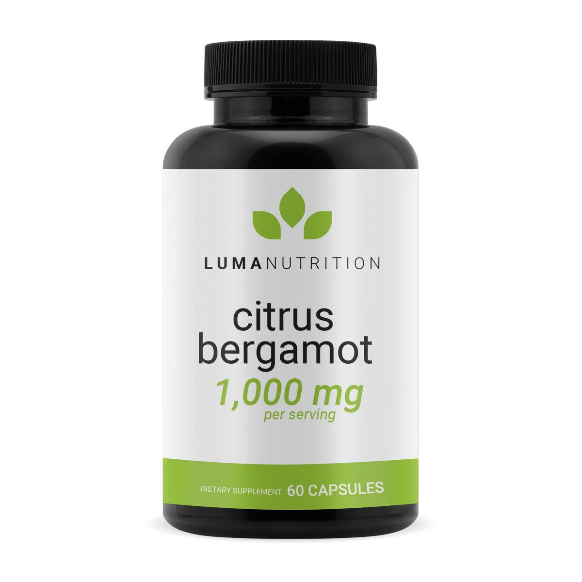 Luma Nutrition Citrus Bergamot Supplement 1000mg front view