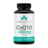 Luma Nutrition CoQ10 200mg liquid softgels bottle front view