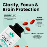 Luma Nutrition CoQ10 200mg liquid softgels with measuring spoon