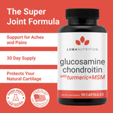 Luma Nutrition Glucosamine Chondroitin supplement ingredients list