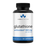 Luma Nutrition Glutathione 500mg Capsules bottle front view