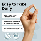 Luma Nutrition N-Acetyl Cysteine 600mg Capsules in a hand