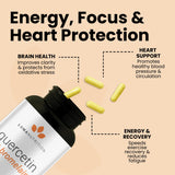 Luma Nutrition Quercetin 500mg Capsules with measuring spoon