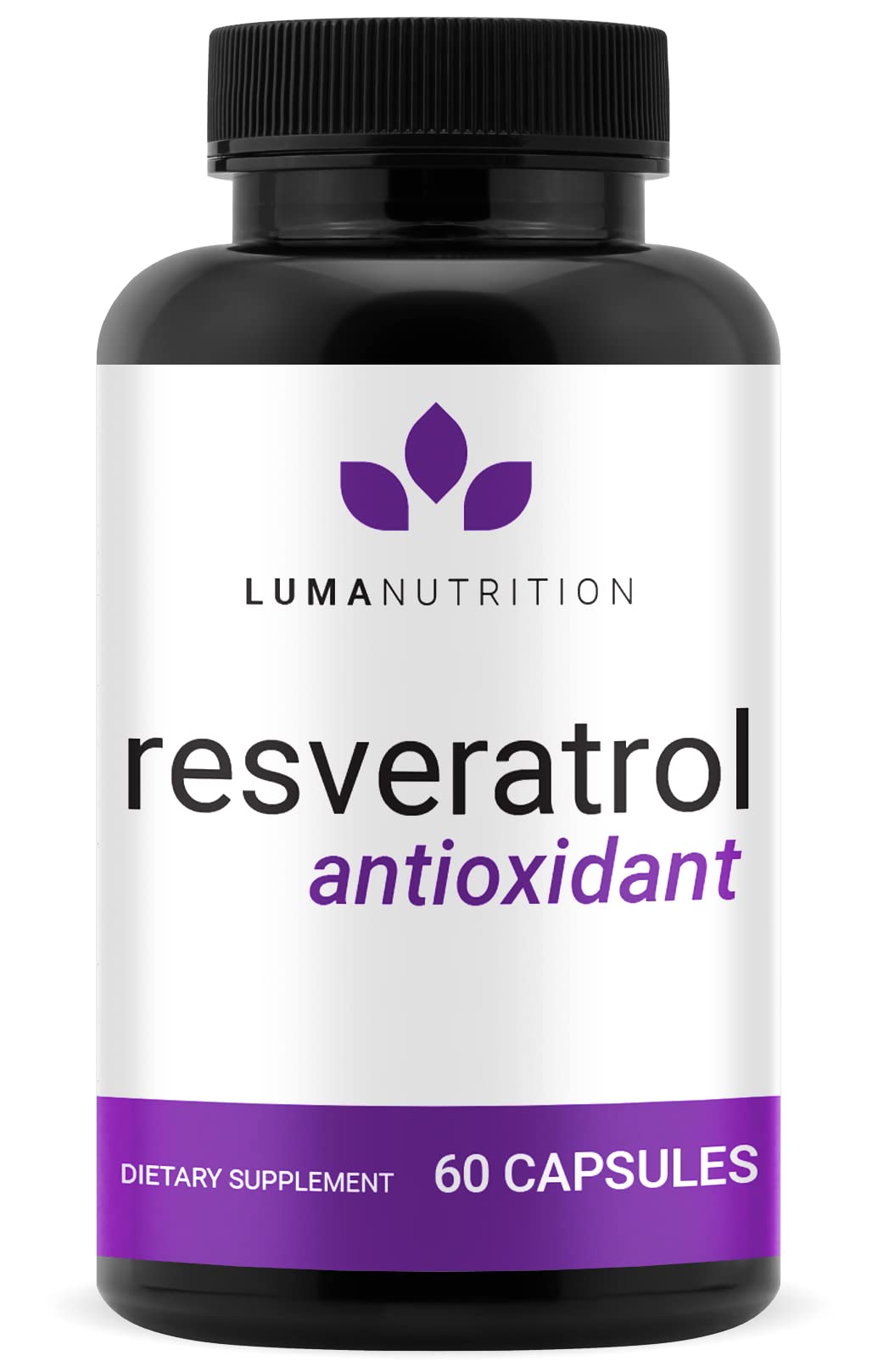 Luma Nutrition Resveratrol 600mg Capsules front view