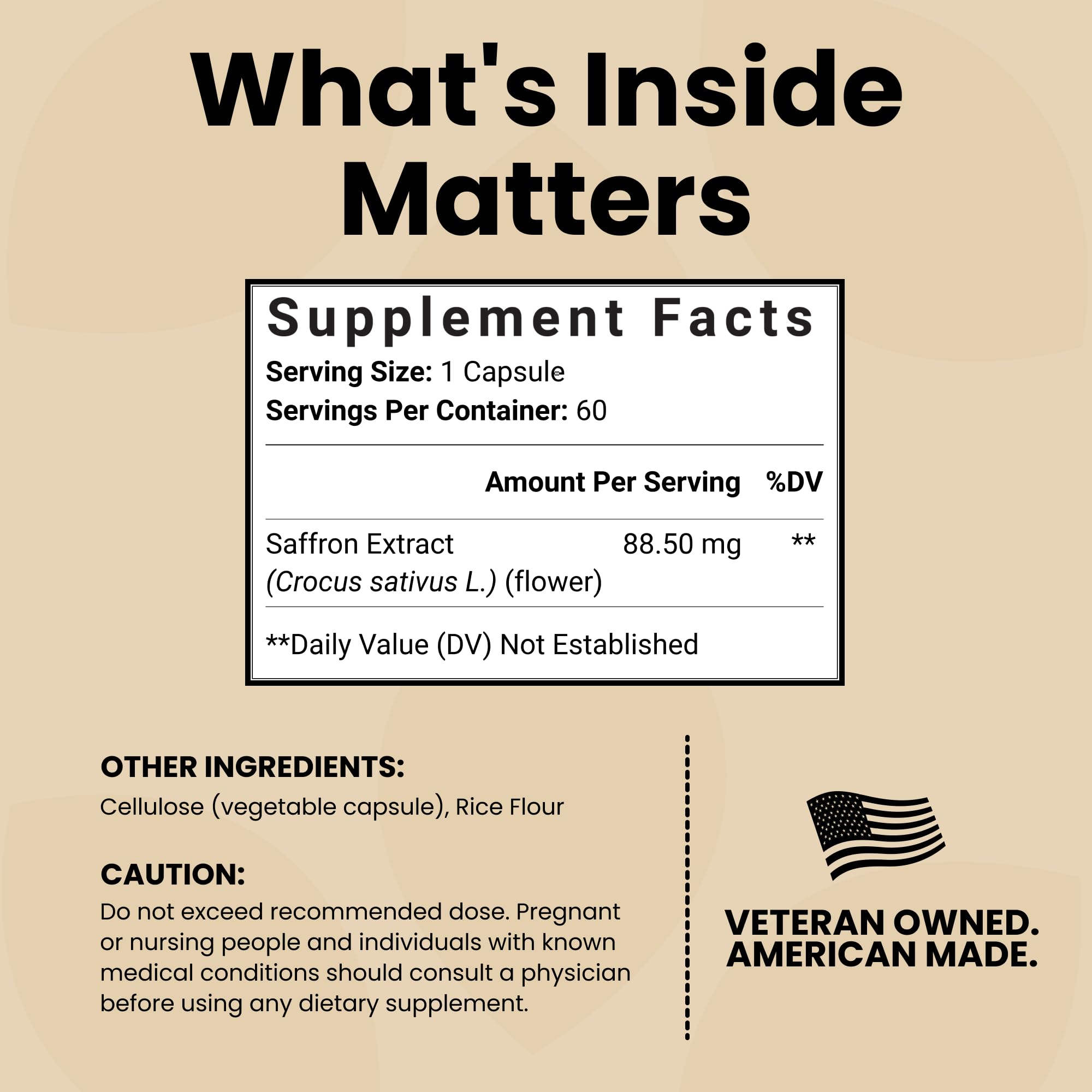 Luma Nutrition Saffron Extract Supplement bottle with label