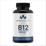 Luma Nutrition Vitamin B12 1000 mcg capsules front view