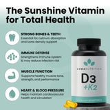 Luma Nutrition Vitamin D3 + K2 supplement capsules close-up