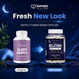 Lumen Naturals Sleep Simply 180 Capsules side view