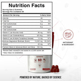 Lumin Hair Multivitamins Gummies back view with nutritional information