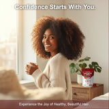 Lumin Hair Multivitamins Gummies in a lifestyle setting