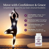 LUMINE Collagen 120 Capsules on a wooden table