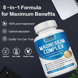 Lumine Organic Magnesium Supplement 1000mg with measuring spoon