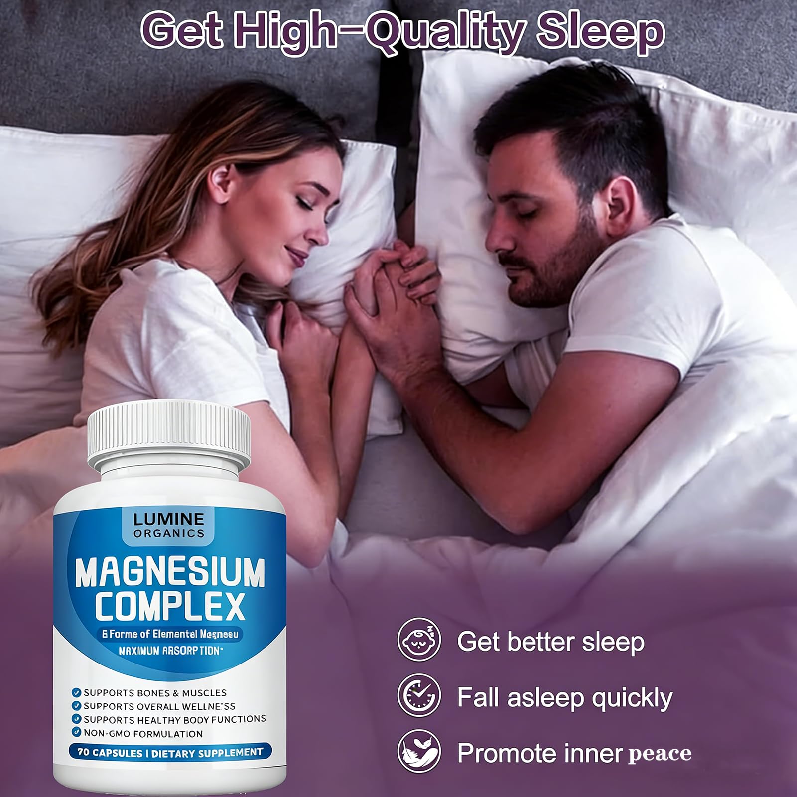Lumine Organics Magnesium Complex Supplement 1000mg packaging
