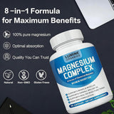 Lumine Organics Magnesium Complex Supplement 1000mg side view