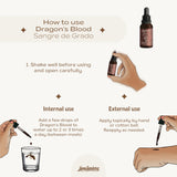 Luna Sundara Dragon's Blood Resin packaging with details