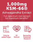 Lunakai Ashwagandha Gummies 1000mg KSM-66 with fresh fruits