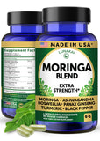 Lunakai Moringa Oleifera Leaf Extract 60 capsules front view