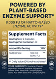 Lunakai Nattokinase Multi-Enzyme Supplement bottle back view