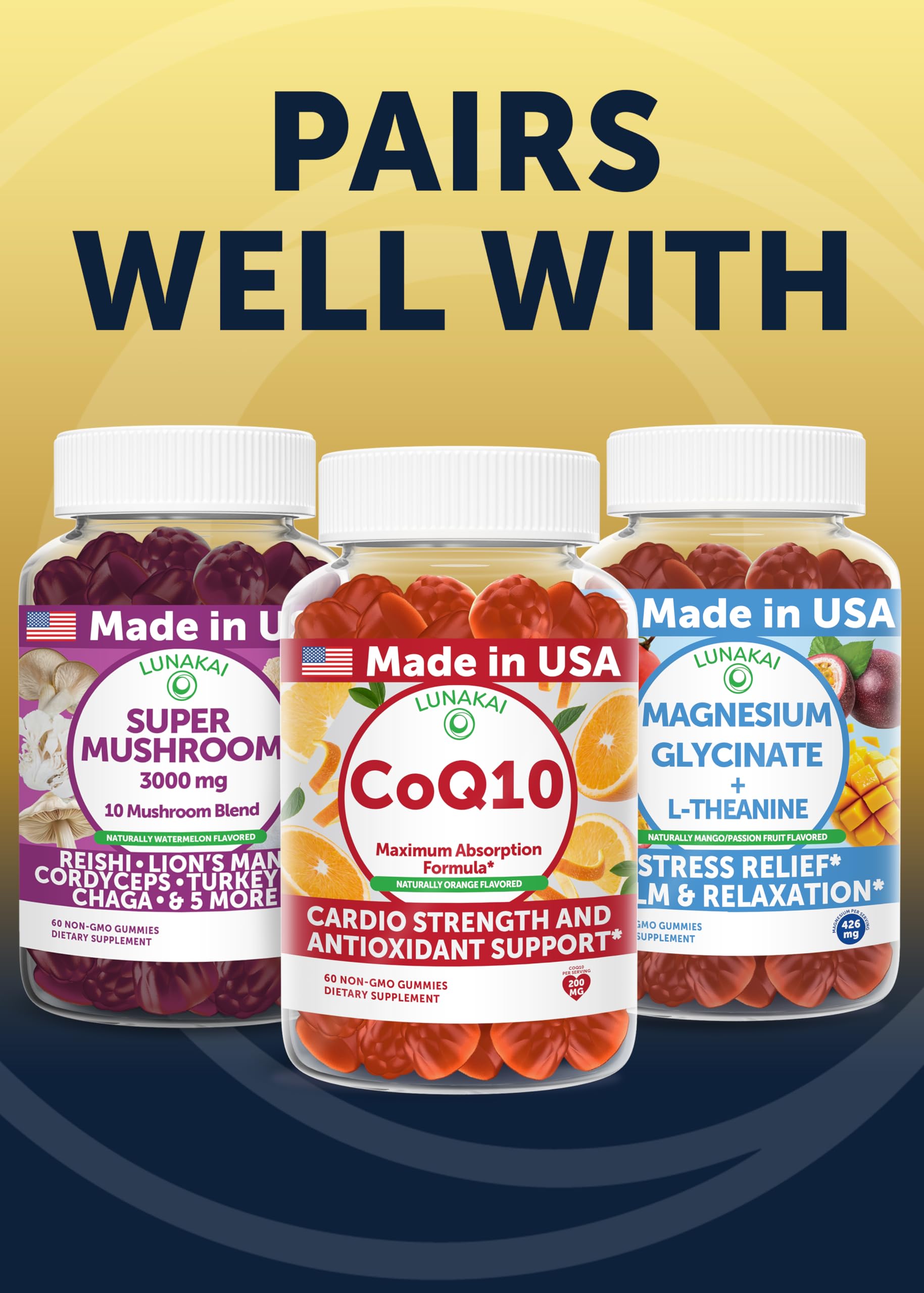 Lunakai Nattokinase Multi-Enzyme Supplement packaging details