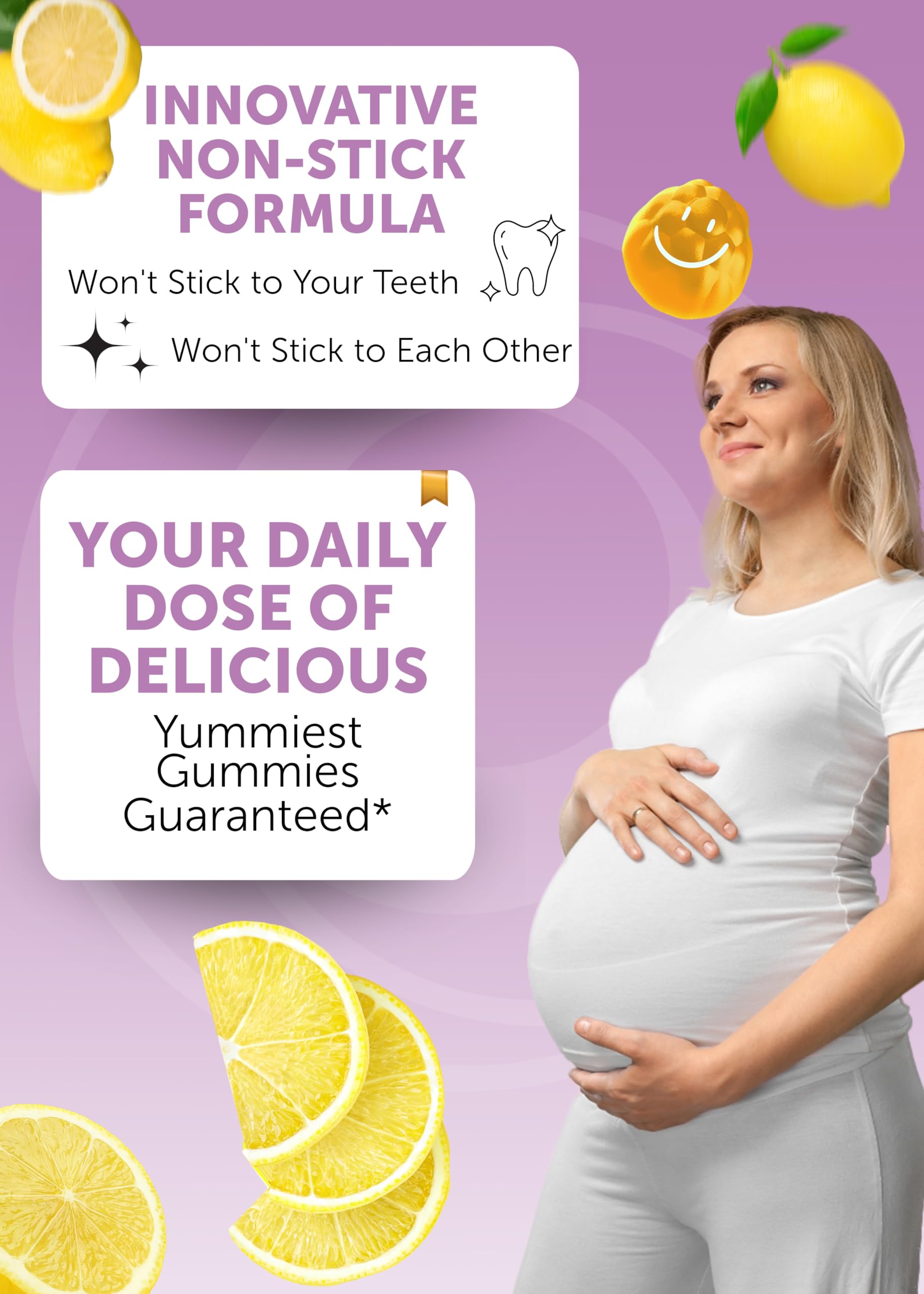 Lunakai Prenatal Vitamins Gummies close-up of gummies