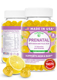 Lunakai Prenatal Vitamins Gummies front view with lemon flavour