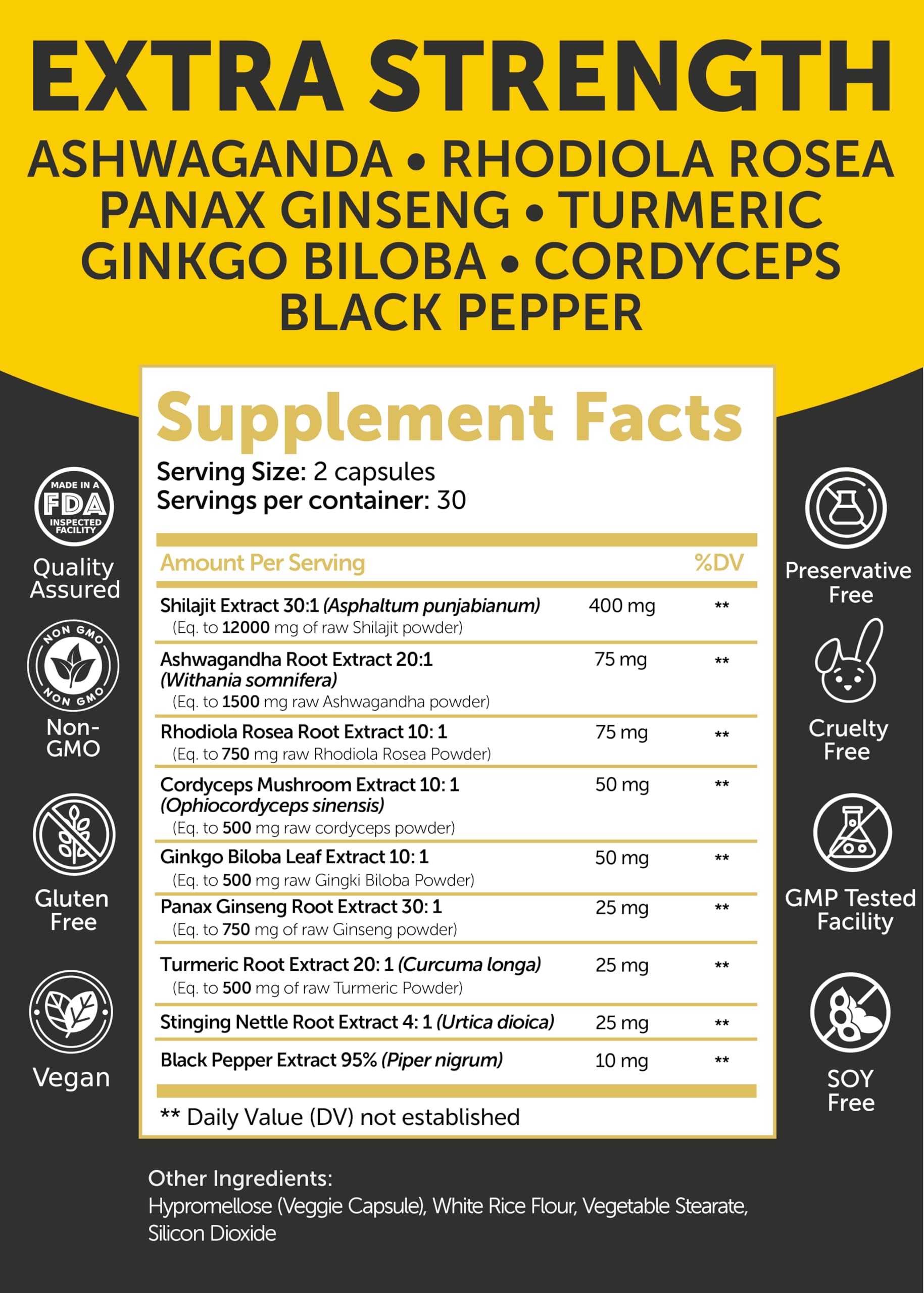 Lunakai Shilajit Supplement with Ashwagandha and Turmeric