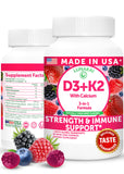 Lunakai Vitamin D3 & K2 Gummies 2000 IU front view