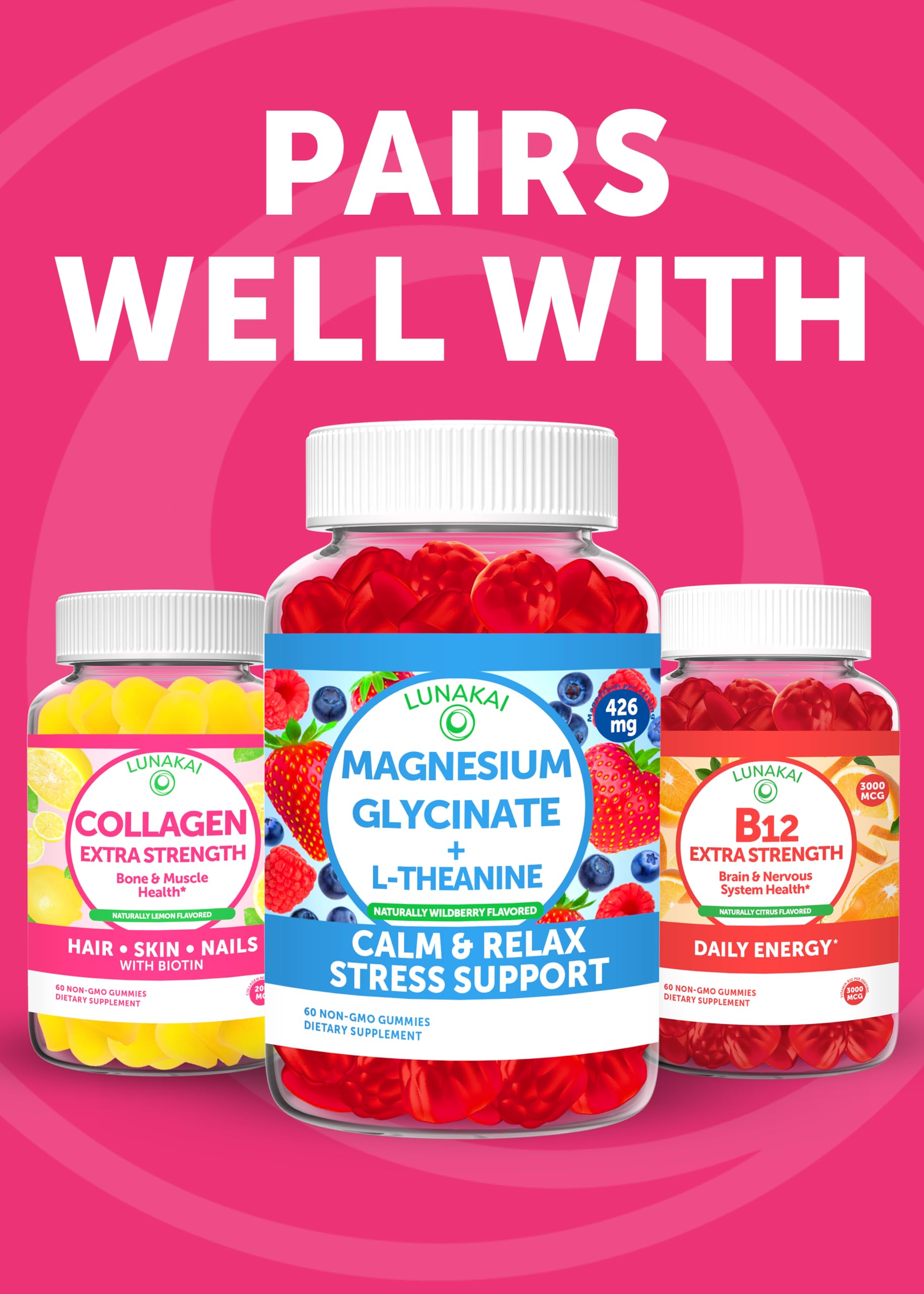 Lunakai Vitamin D3 & K2 Gummies 2000 IU ingredients list