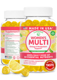 Lunakai Women’s Multivitamin Gummies front view with lemon flavour