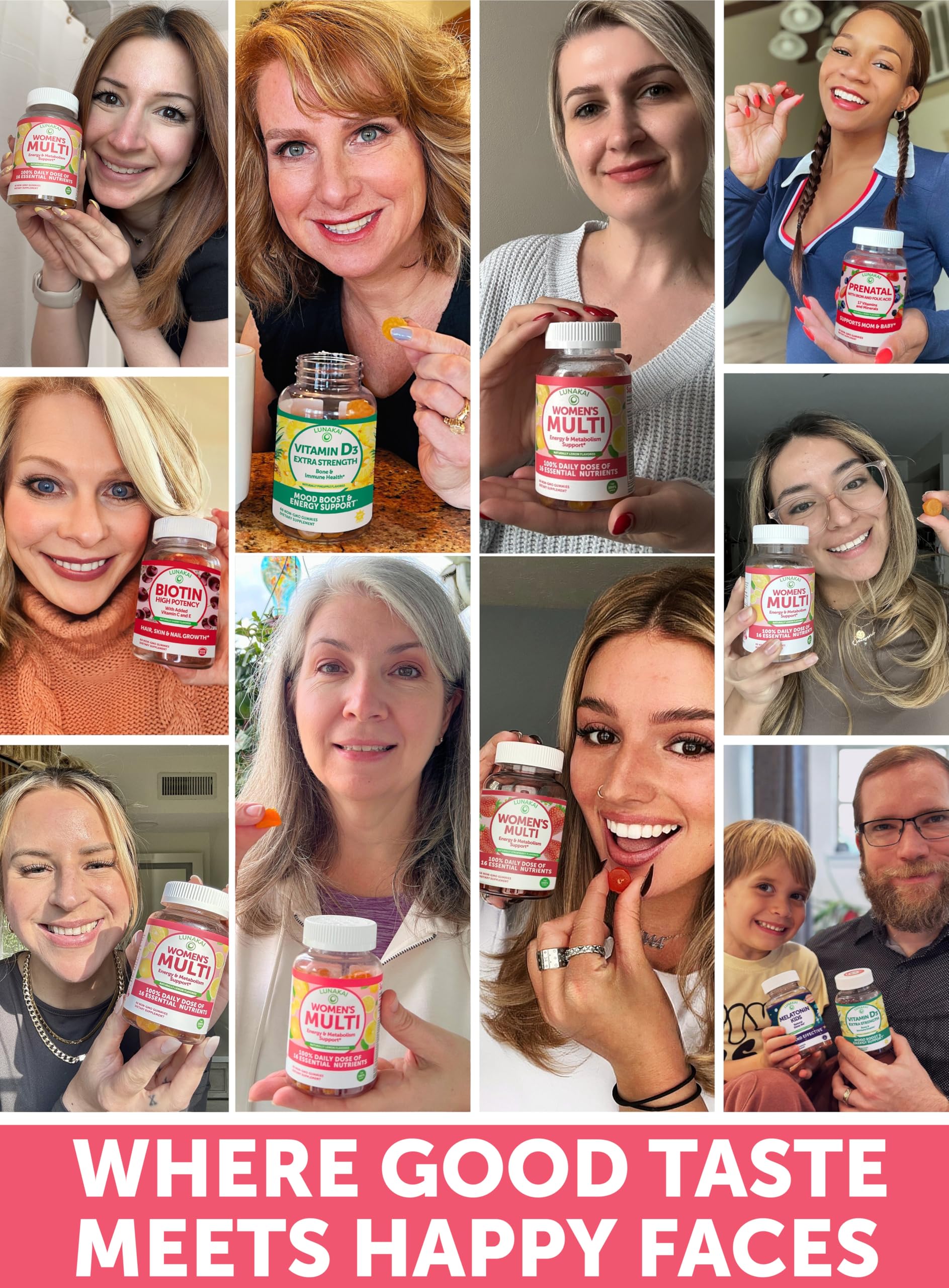 Lunakai Women’s Multivitamin Gummies in a bowl