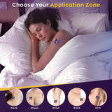 Lunalex Sleep Patches showing Lavender and Valerian Root infusion