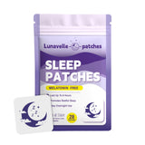 Lunavelle Sleep Patches box front view with 28 patches