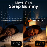 Lune Nightly Sleep Gummies showing blood orange flavour