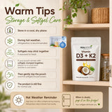LUNESSA Vitamin D3 & K2 Softgels packaging details