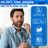 Lunza Methylene Blue Gummies nutritional information on back of packaging