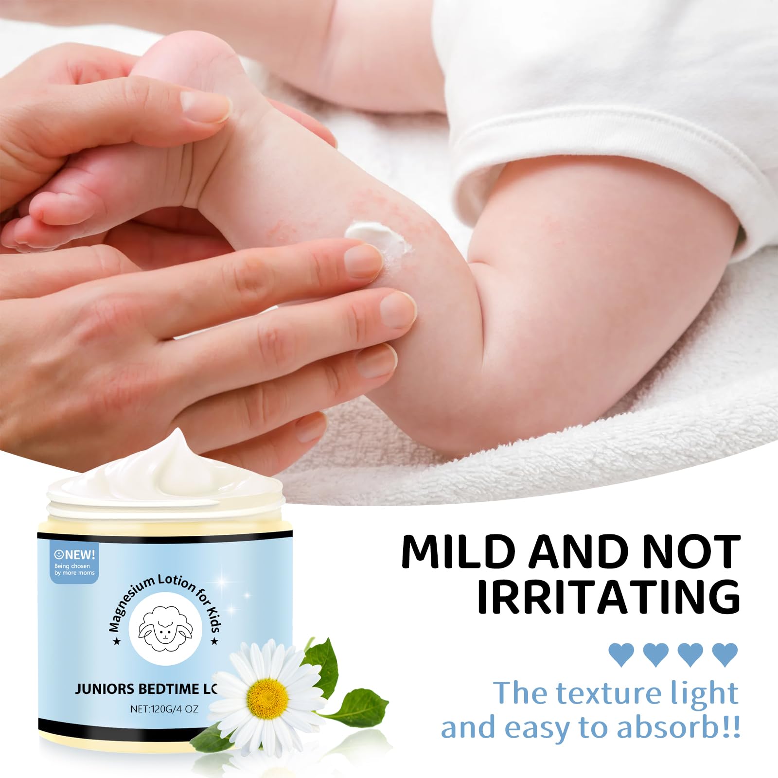 LUusmm Magnesium Lotion for Kids 150g side view