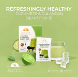 Luxe Slim Cucumber Dalandan Beauty Juice packaging side view